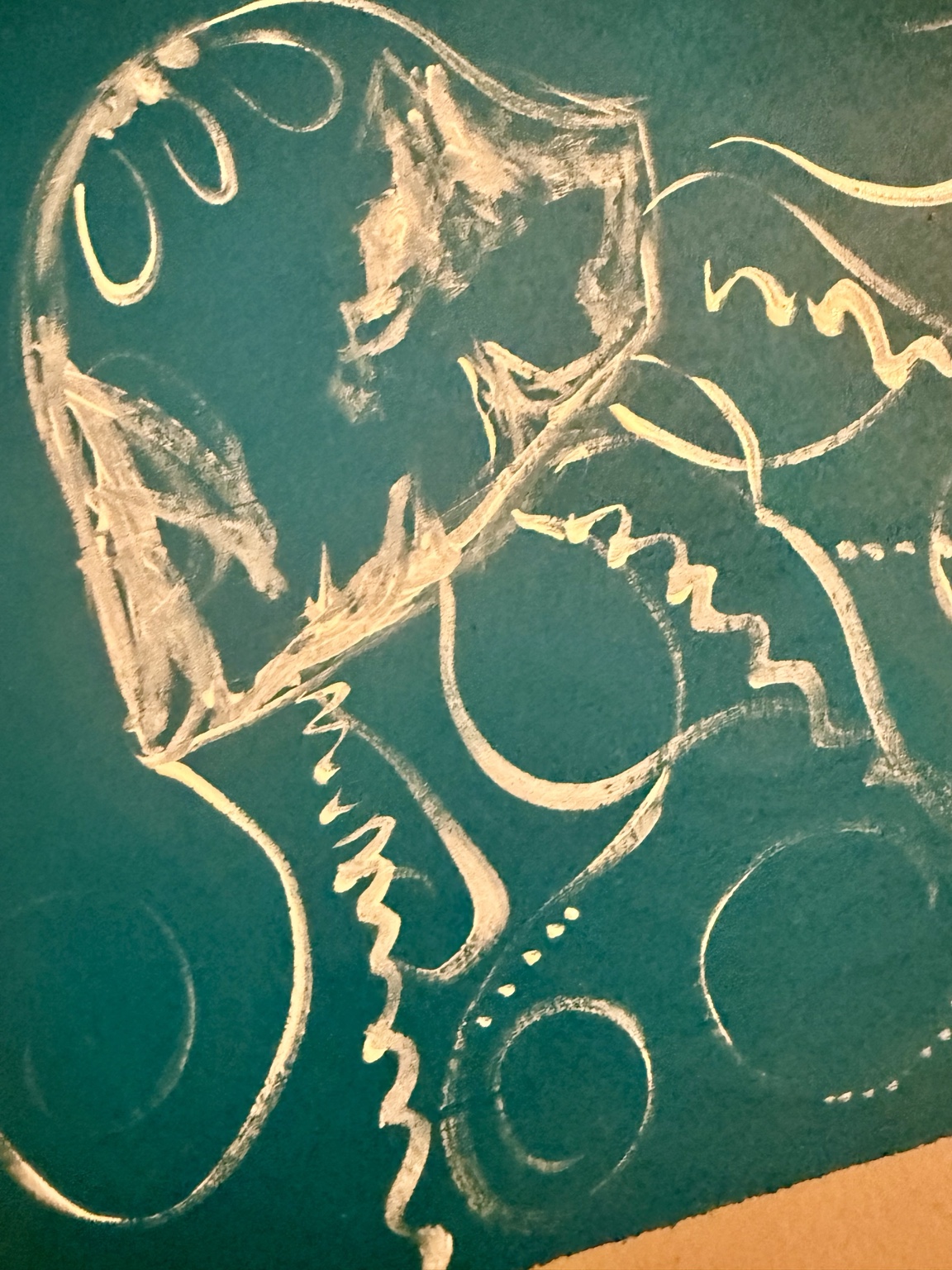 Close-up of the jellyfish and pale swirling tentacles